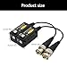 YWLUUOO BNC to RJ45 Video Transmitters Video Balun for 8MP Security Systems with AntiInterference Technology Easy Setups BNC to Ethernet Extender for CCTV Systems