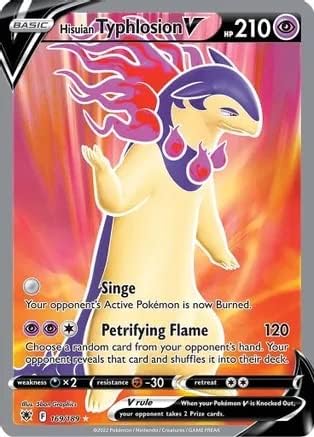 Hisuian Typhlosion V - 169/189 - Full Art Ultra Rare - Sword & Shield - Astral Radiance
