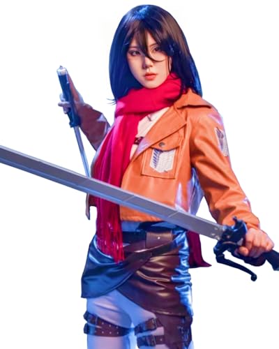 FCCAM Costume de cosplay Ackerman - AOT - Pour cosplay - Régiment scout - Costume de carnaval - Halloween - Costume Ackerman - Taille XL