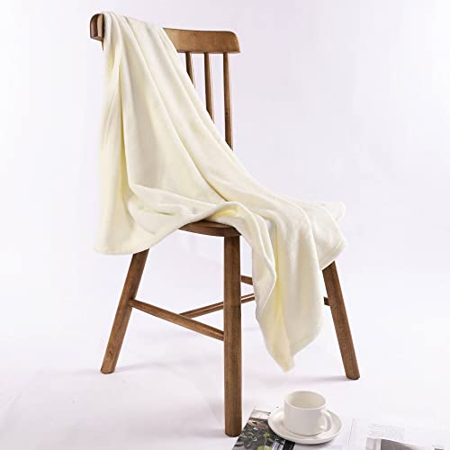 Image of NANPIPER Baby Blankets, Super Soft Fleece Fuzzy Blanket for Toddler, Luxury Cozy Lightweight Microfiber Plush Blanket-Throw Size 30 inchx40 inch,Ivory White