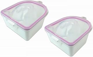 Nail Soaking Bowl Art Polish Remove Wash Soaker, Nail Soak Off Bowl Tray Manicure Nail Spa Tool (2 Pack)