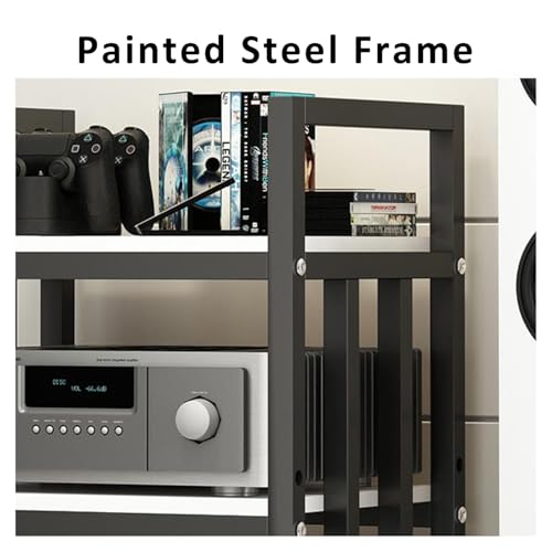 Gabinete para componentes de audio con acabados premium y rack de audio de piso 5