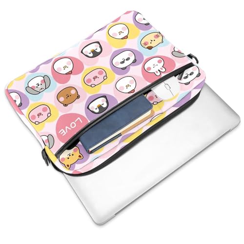 Pochette ordinateur cœur multicolore 13-14.5 pouces le cadeau idéal