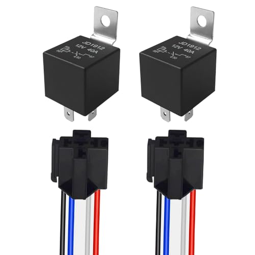 2 Relè Auto 4 Pin 12V 40A Con Presa E Cavi Precablati - Per Luci, Fendinebbia, Alzacristalli - Foto 6