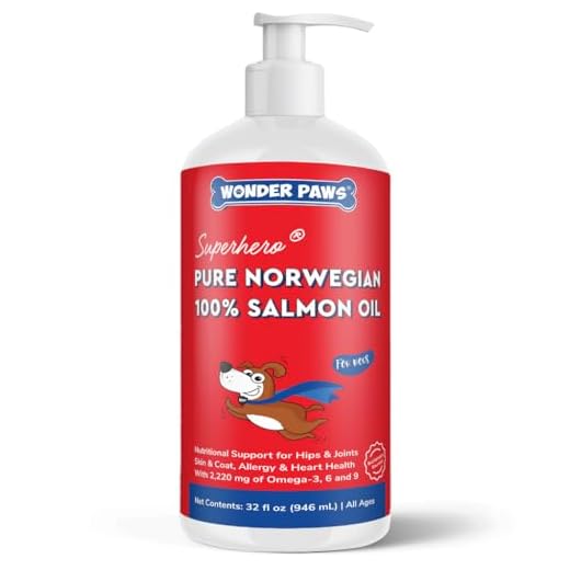 Premium Salmon Oil for Dogs – Pure Norwegian Salmon Oil High in Omega 3 EPA & DHA -Powerful Fish Oil for Dogs Skin & Coat, Hip & Joints, Allergies & Itchy Skin – Omega 3 Fish Oil for Dogs-32oz Liquid