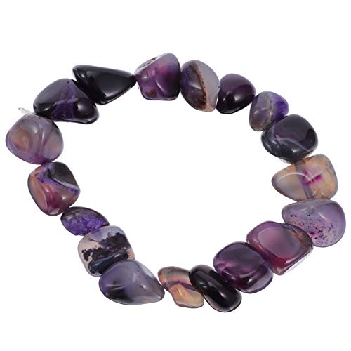 EXCEART Irregolare Agata Charms Braccialetto Gemma...