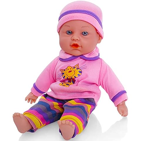 Molly Dolly Lil' Cuddles Baby Doll - My First Doll Suitable From 12 Months - 30cm Soft Body Doll - Baby Dolls For Girls Age 1 - 6 Years Cover
