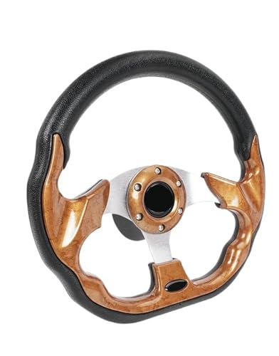 Volant à 3 branches pour bateau adaptateur de moyeu 3/4 pouces clavette yacht acajou