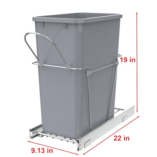 Caneca de basura extraíble para cocina 35 qt miniatura 2