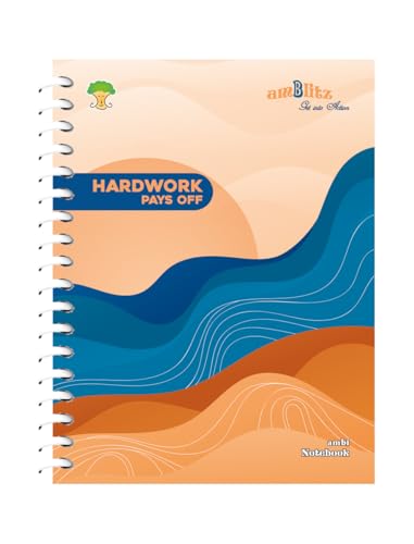 Image of amblitz Spiral Notebook | 18 X 24 CM | B5 Size | School /College Students's Choice for Note Making | 70 GSM Thick White Paper | Diary Size | Personal & Office Use | (500 Pages, UNRULED Notebook)