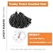 Yanky Twist Crochet Braids Hair 100% Handmade Synthetic Short Re-twisted Curls Bohemian Spring Twists for Black Women Crochet Braids Hair Extensions(10” 8 packs 1B)