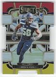 Football Trading Card 2023 Panini Select Red and Yellow Prizm Die-Cut #85 Derick Hall Concourse NM Near Mint Seahawks