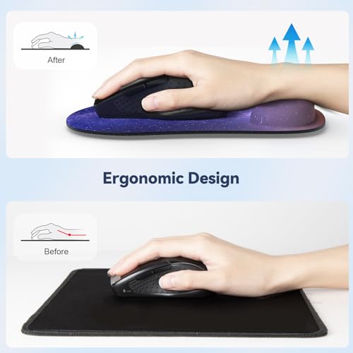 Image of TECKNET Ergonomic Mouse Pad with Wrist Support
