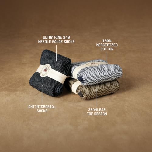 Image of Theater Men's Socks | Mercerised Cotton | Mid Calf Length | Anti-Bacterial | Luxury Office Wear | Soft & Breathable Comfort