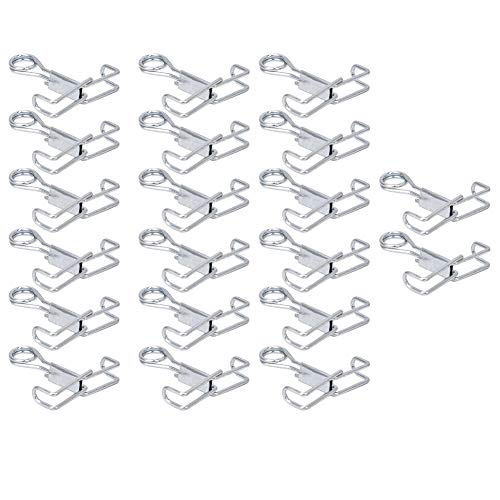 HEEPDD 20Pcs Stainless Steel Tube Clamp, Latex Tube Clamp for Laboratory and Industrial Use, 20 Pack Pinch Cocks for Tubing and Piping Connection 20Pcs Stainless Steel,