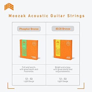 MOOZAK Lot de 3 cordes de guitare acoustique Bronze phosphoreux pour guitare acoustique 6 cordes avec 2 cordes… - Les Beatles, Paul McCartney, John Lennon, RIngo Starr, George Harrison MOOZAK Lot de 3 cordes de guitare acoustique Bronze phosphoreux pour guitare acoustique 6 cordes avec 2 cordes… – Image 6