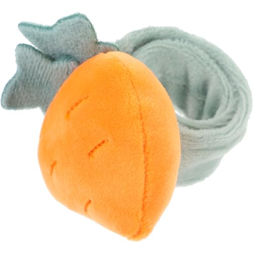 HEMOTON Círculo De Papá Palmada En La Pulsera Pulseras Bofetadas De Los 80 Pulsera De Vegetal Pulsera De Palmada En La Muñeca Pulseras De Frutas Pulsera Con Regla Orange Algodón