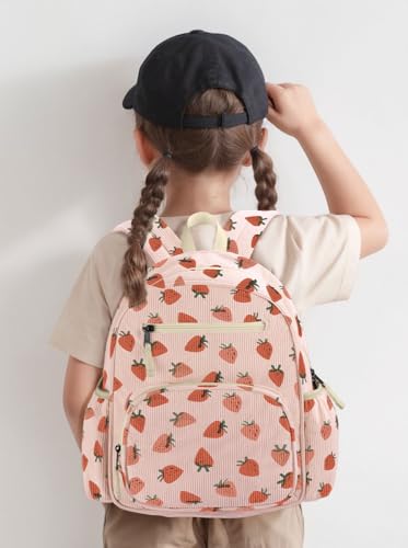 Image of atgark Corduroy Toddler Backpack for Girls Boys: Preschool Kindergarten Backpack - Cute Kids Backpacks for Girls Boys
