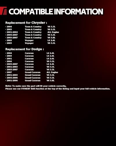Image of Torchbeam Front Brake Calipers Set for Chrysler 2003-2007 Town & Country 3.8L, Dodge 2001-2003 2005-2006 Grand Caravan 3.3L, Front Left and Front Right Calipers Replace # 18B4776+18B4777
