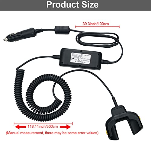 IYOUBOL Vehicle Charger Cable for TC70 TC72,Car Charger Cable for Zebra Symbol TC70X TC77,CBL-TC7X-USB1-01 Scanner Handheld Computer PDA Charger Accessories - Thumbnail 4