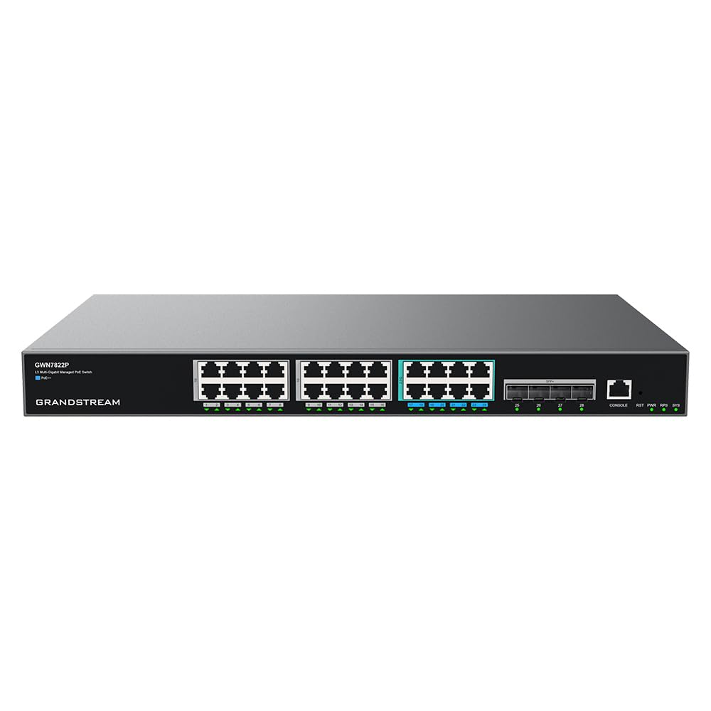 Grandstream GWN7822P | 24-Port 2.5G Multi-Gigabit Ethernet Layer 3 Managed PoE Switch-picture-21