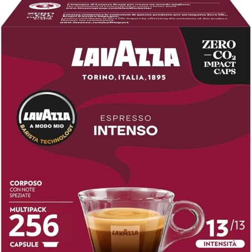 Lavazza A Modo Mio Espresso Intenso 256 Pods for Capsule Coffee Machine, Medium
