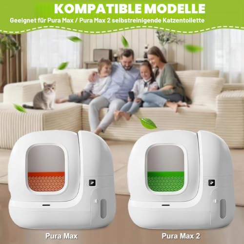 AMFUN 6 Stück N50 Geruchsvernichter für Pura Max & Pura Max 2, Geruchsentferner für Selbstreinigende Katzentoilette, Geruchskontrolle… – Ansicht 6