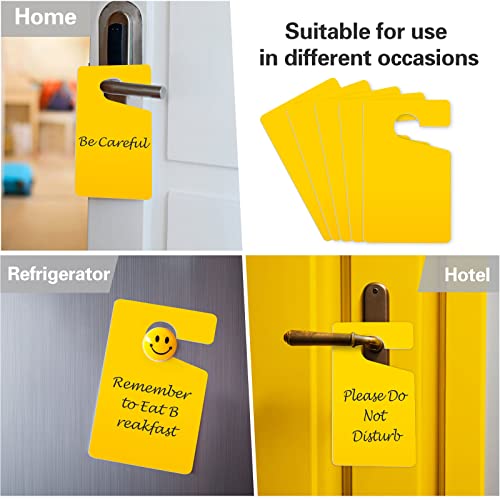 Vicenpal 100 Pack Blank Parking Permit Hang Tag Parking Placards Hang Tag 3 x 5 Inch for Car Rear View Mirror(Yellow) - Thumbnail 6