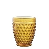 Set de 6 Vasos de Cristal de 300ml en Mostaza. Medidas: Medidas: 300 ml