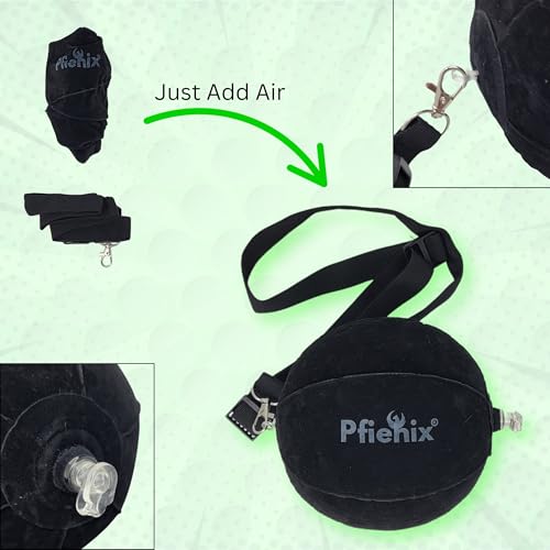 Golf Swing Inflatable Ball Trainer – Inflatable Swing Training Aid for Arm Connection & Posture Correction – Perfect for Full Swing, Chipping & Putting