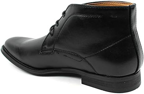 Men's Ankle Dress Boots Round Toe Lace Up Leather Luciano Santino D513 (7 U.S (D) M, Black) | Image 2