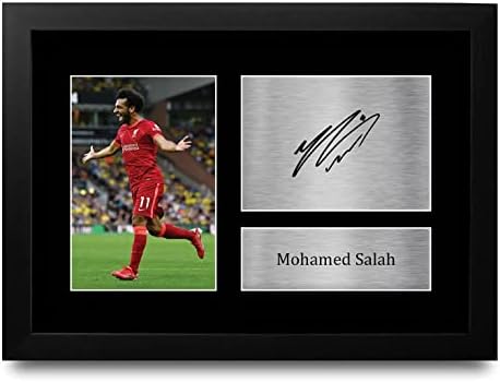 HWC Trading A3 FR Mohamed Mo Salah Liverpool Gifts Printed Signed Autograph Picture for Fans and Supporters