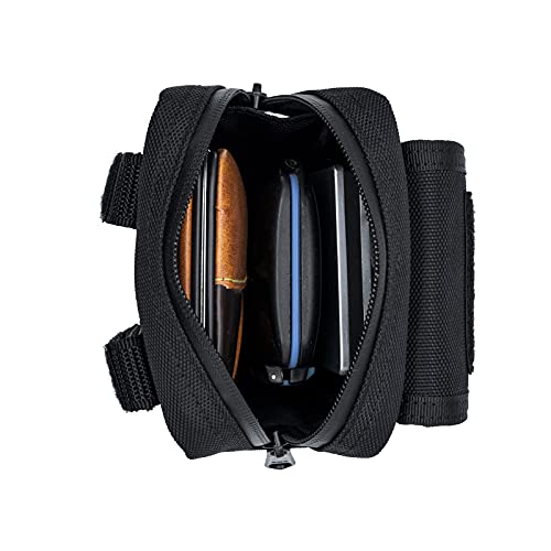 Dotacty Compact Utility Gadget Pouch Tactical Molle Nylon Duty Belt Pouches For Police Law Enforcement Work Edc Small Tool Waist Bag For 6.1" Cellphone Outdoor Camping Hiking Organizer(Snap) #TOP4