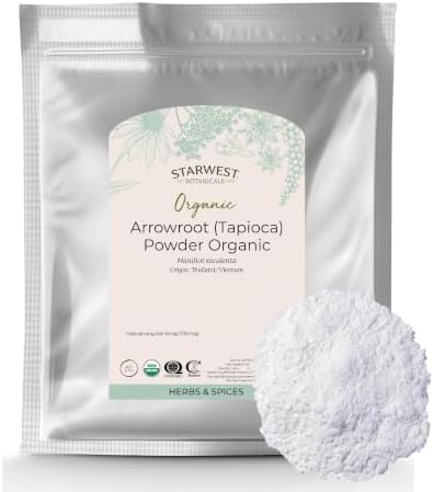 Starwest Botanicals Arrowroot Tapioca Powder Organic - Bulk 1 lb Bag