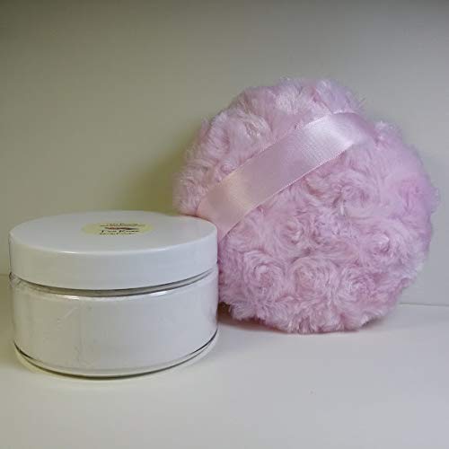 Pink Floral Assortment - Scented Silk Dusting Powder Set - 8 oz Jar Talc Free - Silky Body Puff