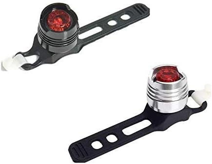 Lukzer 2 PC Bright Warning Head and Tail LED Light with 2 Modes Waterproof Bicycle Safety Accessories