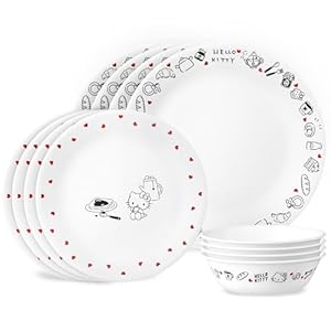 Corelle Vitrelle Hello Kitty 12-PC Dinne...