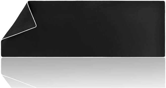 Wolaile Large Computer Mouse Pad for Desk-White Stitched Edge-50x17 inches