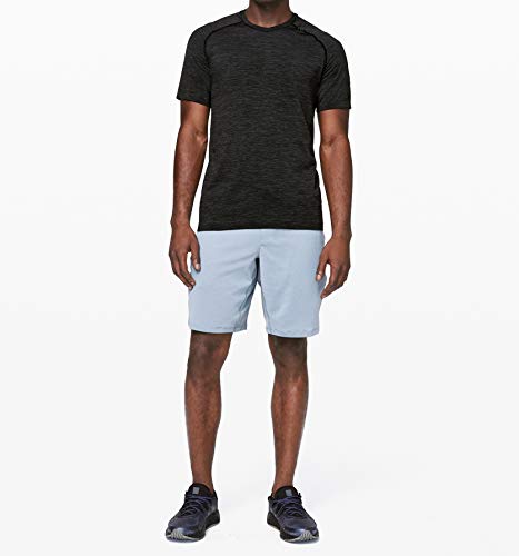 Lululemon Mens Metal Vent Tech Short Sleeve Shirt (Deep Coal Black, XL)