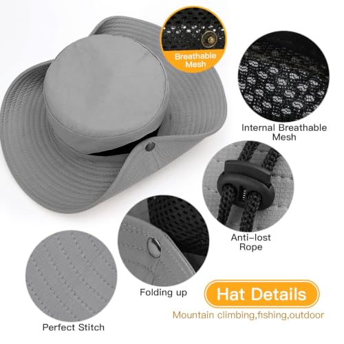 Image of HSR Lightweight Breathable Stylish Summer Hat Cap for Men Women, UV Protection, Sun Protection Round Cap for Travel, Hiking, Gardning, Fishing for Men Women