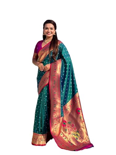 Pandadi Saree Soft Silk Bandhani Zari Weaving Saree With Unstitched Blouse Piece(3540PS6)