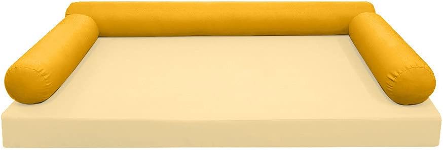 *Cover ONLY* Style 6 Crib Size 50"x8" Knife Edge Bolster Pillow SlipCover AD108