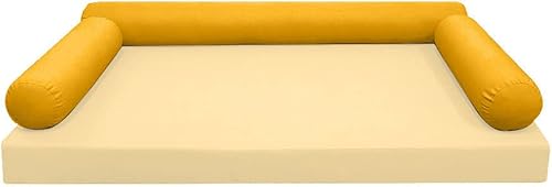 Miniatura 2 de *Cover ONLY* Style 6 Crib Size 50"x8" Knife Edge Bolster Pillow SlipCover AD108