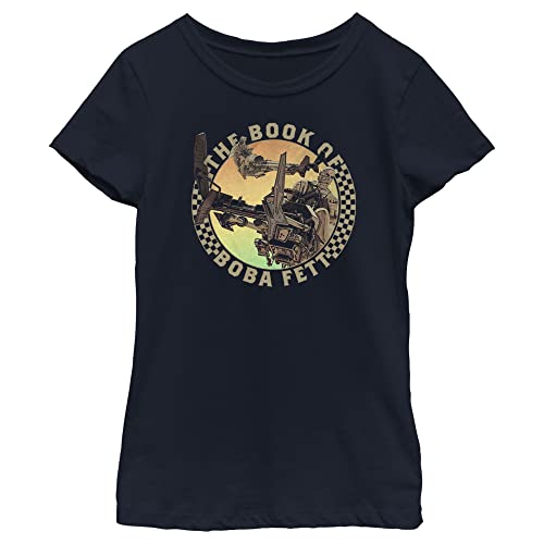 T-shirt Star Wars fille The Book of Boba Fett haut geek coton bleu marine taille XS