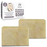 Natrulo Eczema Soap for Face and Body – All Natural Dermatitis, Psoriasis Treatment for Dry Itchy...