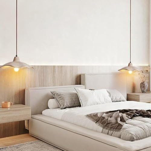 Lámpara colgante E27 de techo estilo retro para iluminación de dormitorio 7