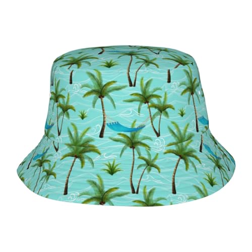 YFBXHSN Summer Bucket Hat Hawaiian Bucket Hat Fashion Beach Cap for Men Women Outdoor Fisherman for Beach Travel Headwear