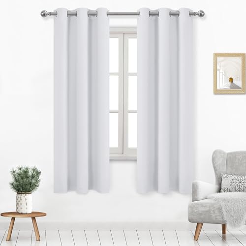 Image of DWCN Curtains for Bedroom Living Room 42 x 72 Inch 2 Panels Greyish White