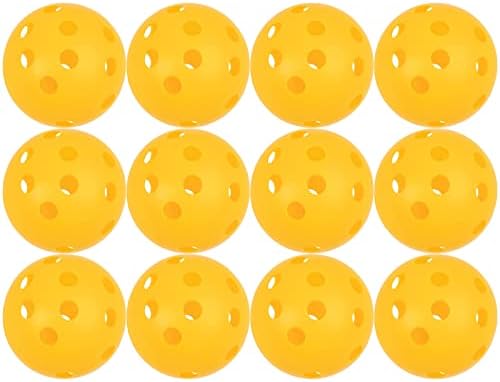 Juvale 12 Pack Plastic Baseballs for Kids, Adults, Sports Training Equipment, T-Ball, Yellow (3 in)