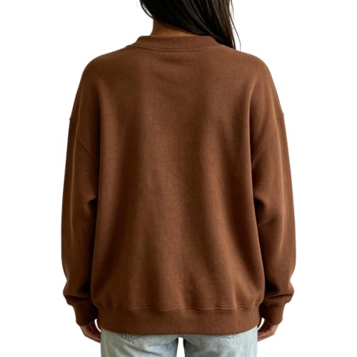 Crewneck Sweatshirts Women Cute Y2k Preppy Fleece Pullover Sweatshirt - image 4